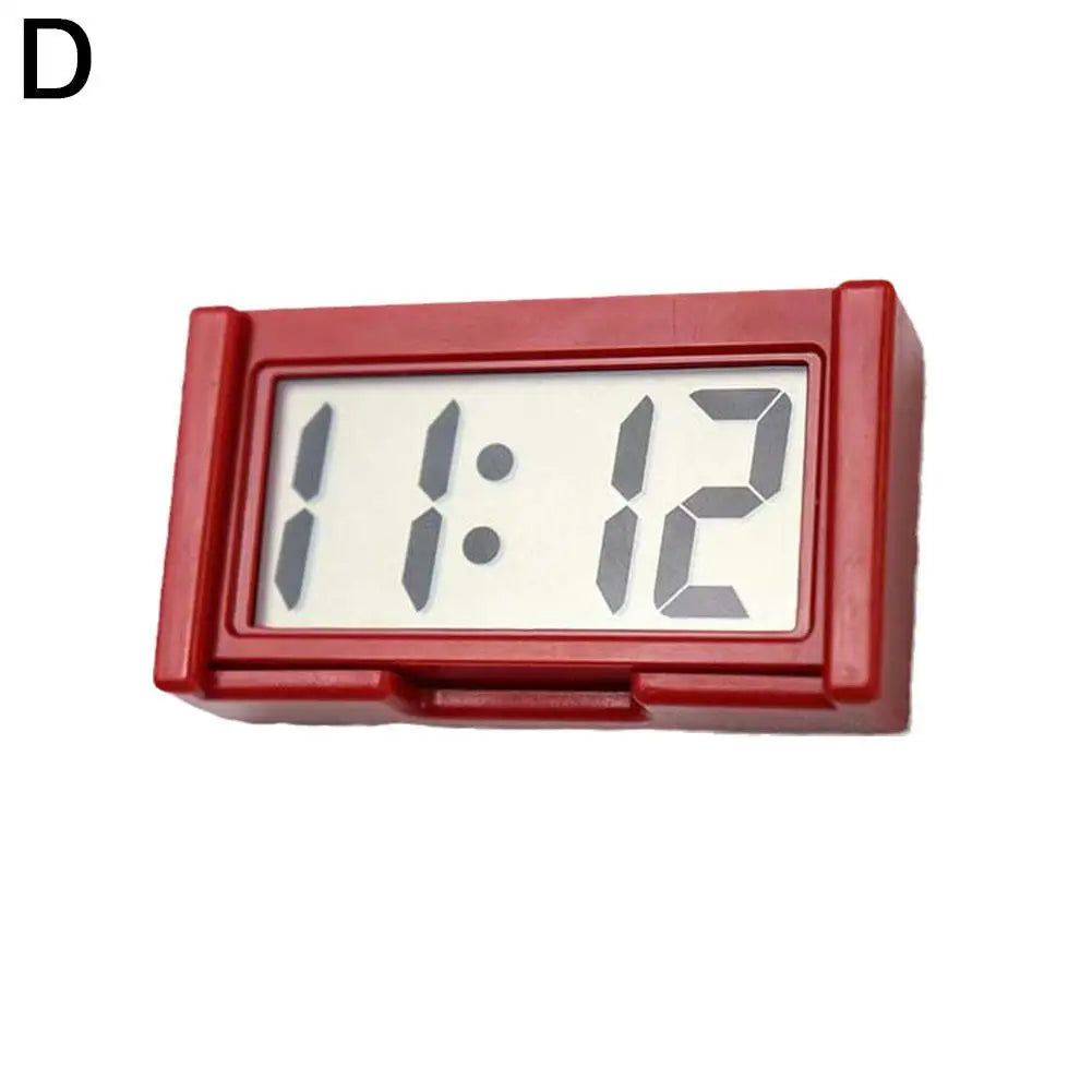 Mini Digital Clock for Car Dashboard – Large LCD Screen, Self-Adhesive