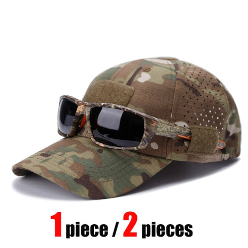 Tactical Baseball Cap with Velcro Patch – Breathable Adjustable Hat