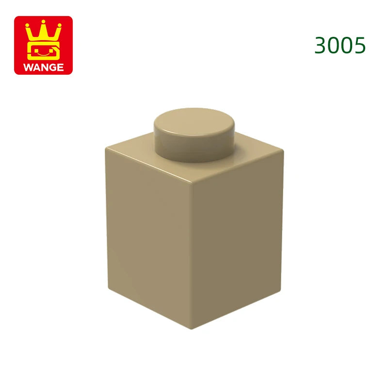 Wange 3005 1x1 Basic Brick MOC Parts – 232pcs Bulk Pack