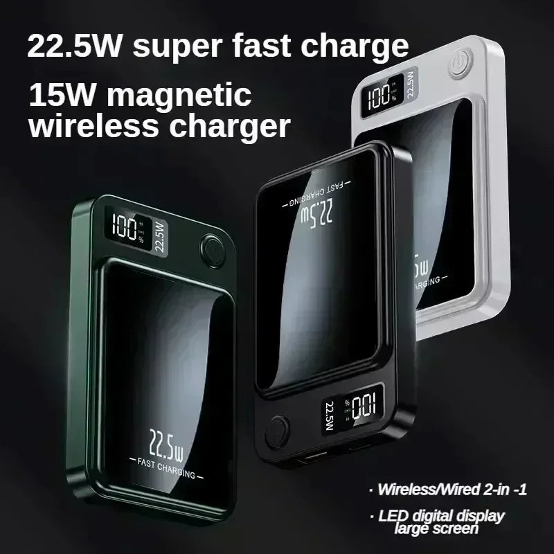 Lenovo Magnetic Wireless Power Bank 22.5W Fast Charging 50000–200000mAh