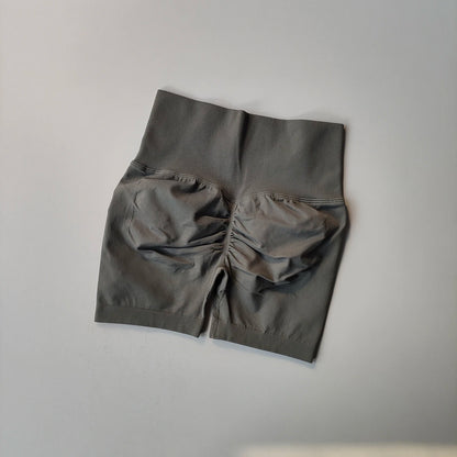 High-Waist Yoga Shorts for Women – Butt Lift Fitness Shorts