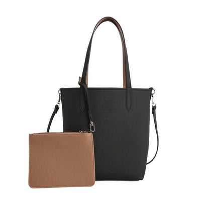 Double-Sided Tote Bag with Crossbody Pouch – Women's Shoulder Handbag