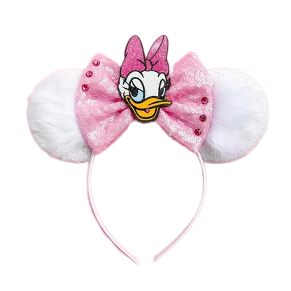 Disney Mouse Ear Headband Sequin Bow for Girls Adults Halloween Party