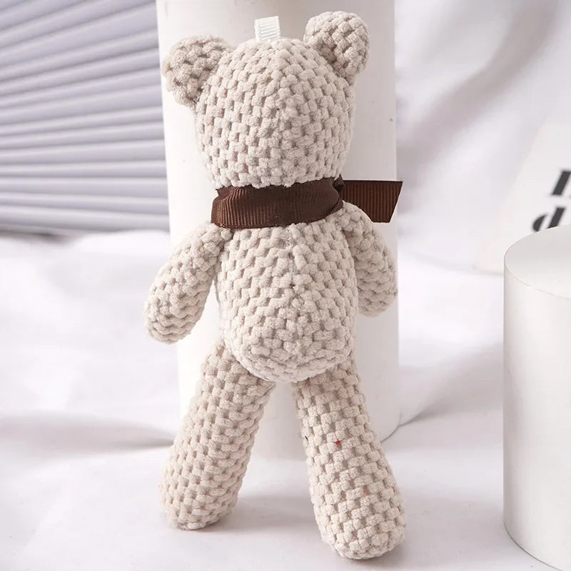 Mini Teddy Bear Plush Keychain – Soft Stuffed Doll for Party & Wedding Gifts