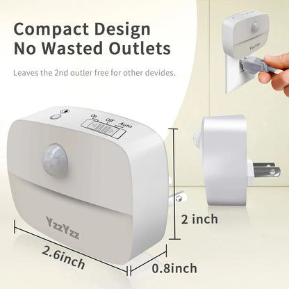 LED Motion Sensor Night Light Plug-In | EU & US Plug