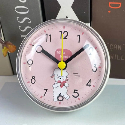 Mini Waterproof Suction Cup Clock for Bathroom & Kitchen