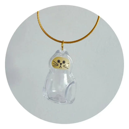Pet Hair Memorial Keychain – Transparent Dog & Cat Pendant