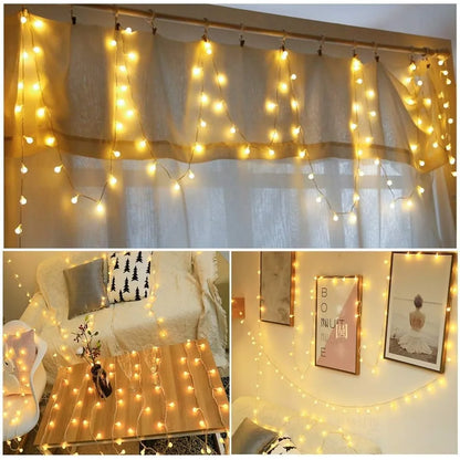LED Fairy String Lights – Globe Ball Lights for Christmas, Wedding & Garden Decor