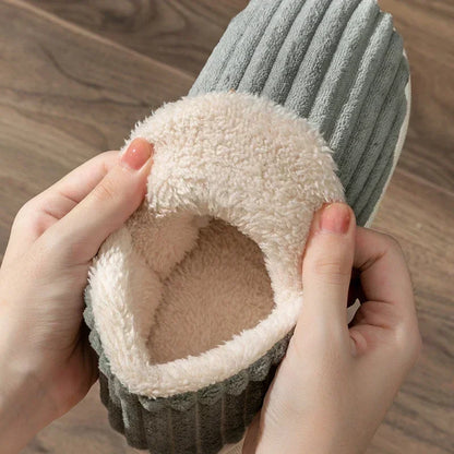 Plush Fur Slippers for Women & Men – Warm Indoor Slides