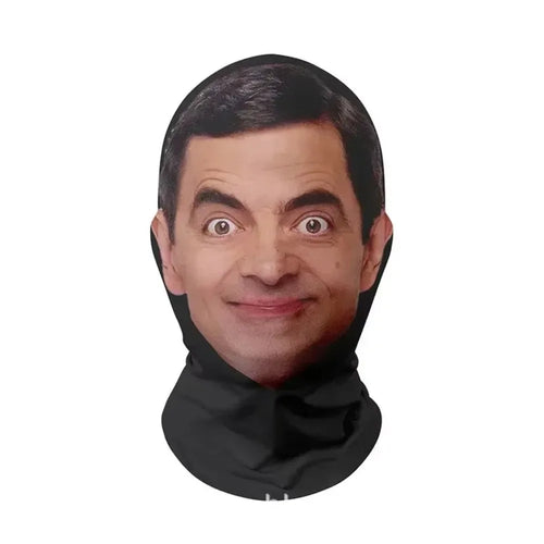 Mr. Bean Face Mask – Funny 3D Printed Balaclava Head Scarf