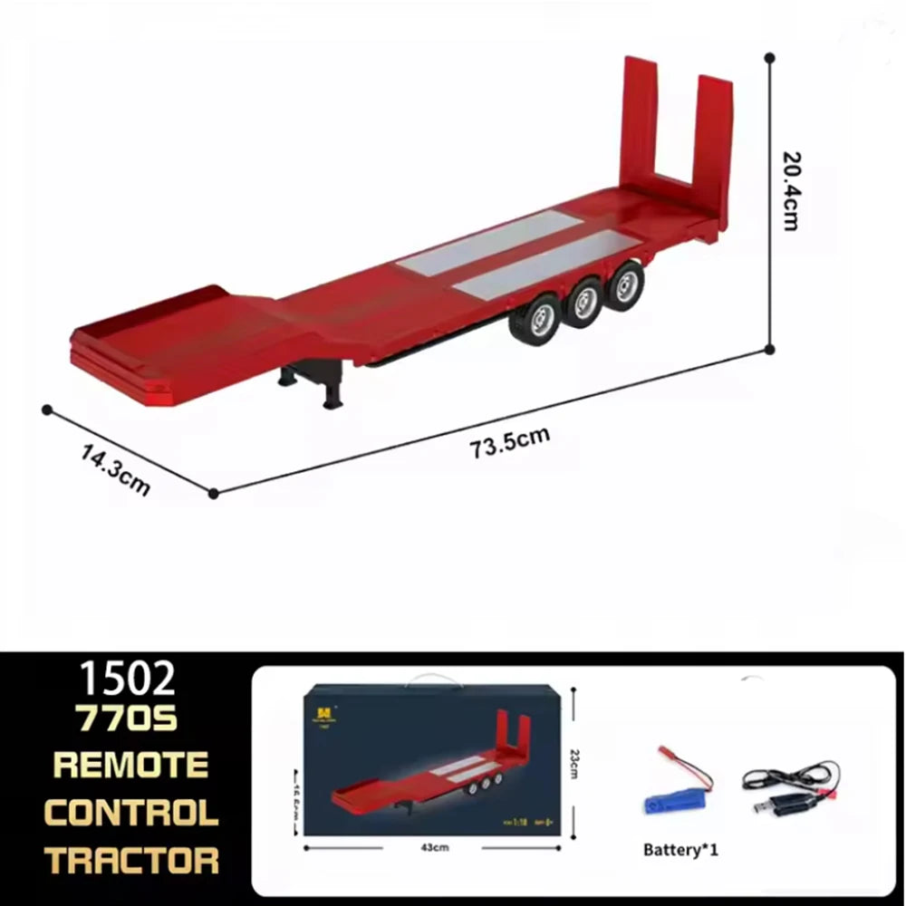 HUINA 1501 770S / 1502 1:18 RC Tractor Truck – 2.4G 19CH with Lights & Sound