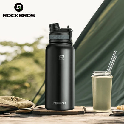 ROCKBROS Insulated Cycling Water Bottle – 18oz to 40oz Vacuum Flask