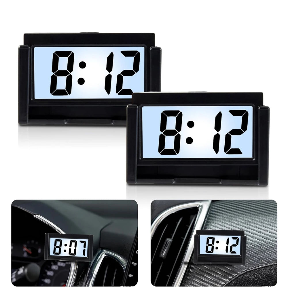 Mini LCD Digital Desk Clock – Portable Date & Time Display