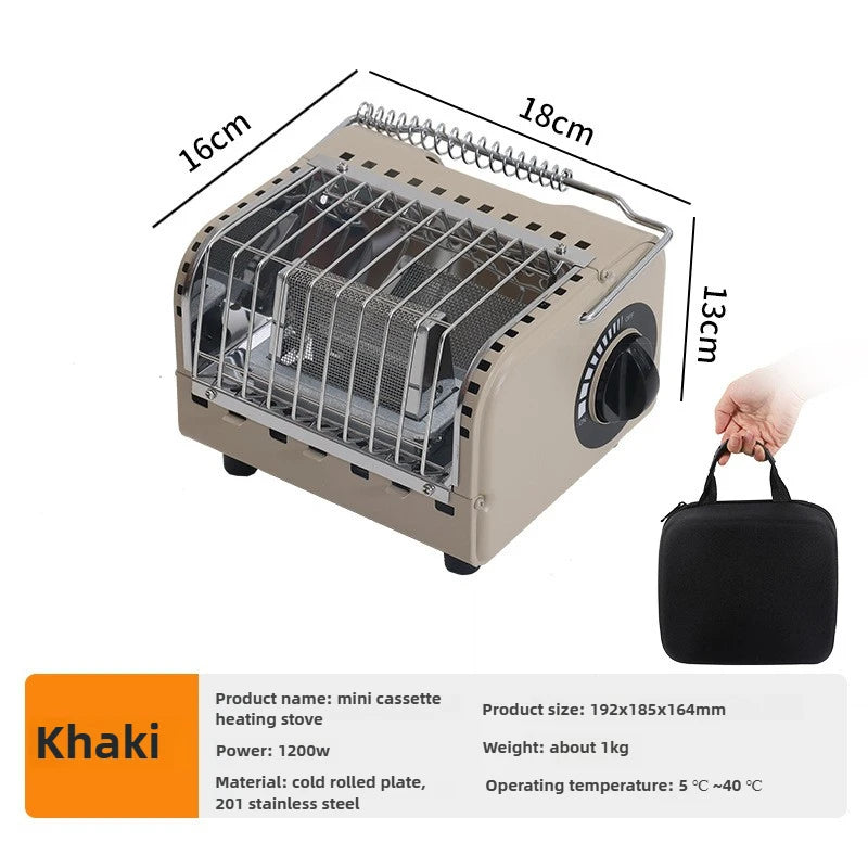 Portable Camping Gas Heater Mini Cassette Stove 1200W