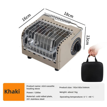 Portable Camping Gas Heater Mini Cassette Stove 1200W