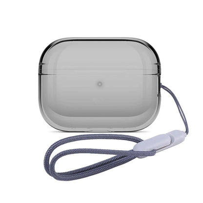 Clear AirPods Pro 2 Case with Wrist Strap – Soft TPU Cover