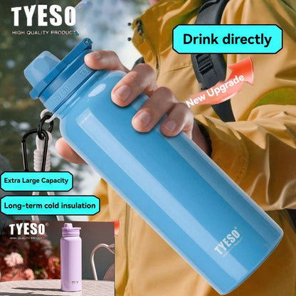 TYESO Insulated Water Bottle – Stainless Steel Vacuum Flask for Sports & Travel