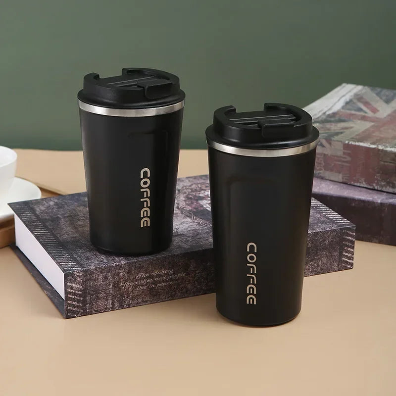Stainless Steel Insulated Travel Coffee Mug – Leakproof Thermos