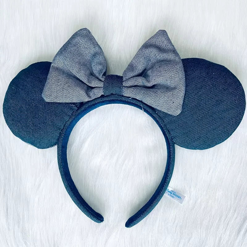 Disney Minnie Mouse Ears Headband – Plush Bow for Adults & Kids