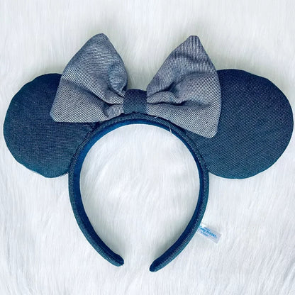 Disney Minnie Mouse Ears Headband – Plush Bow for Adults & Kids