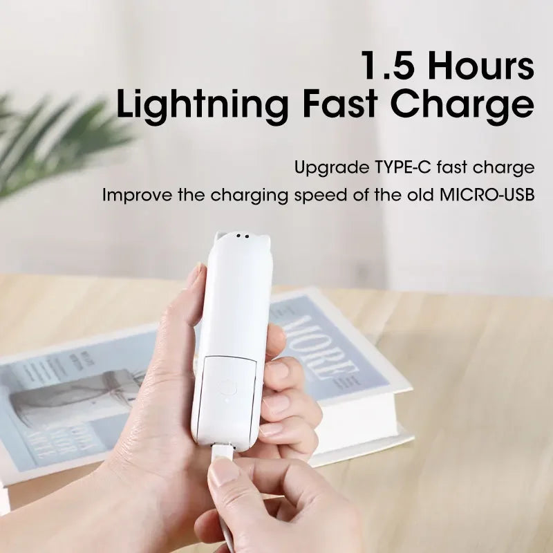 Mini Portable Handheld Fan – USB Rechargeable, Foldable & Quiet
