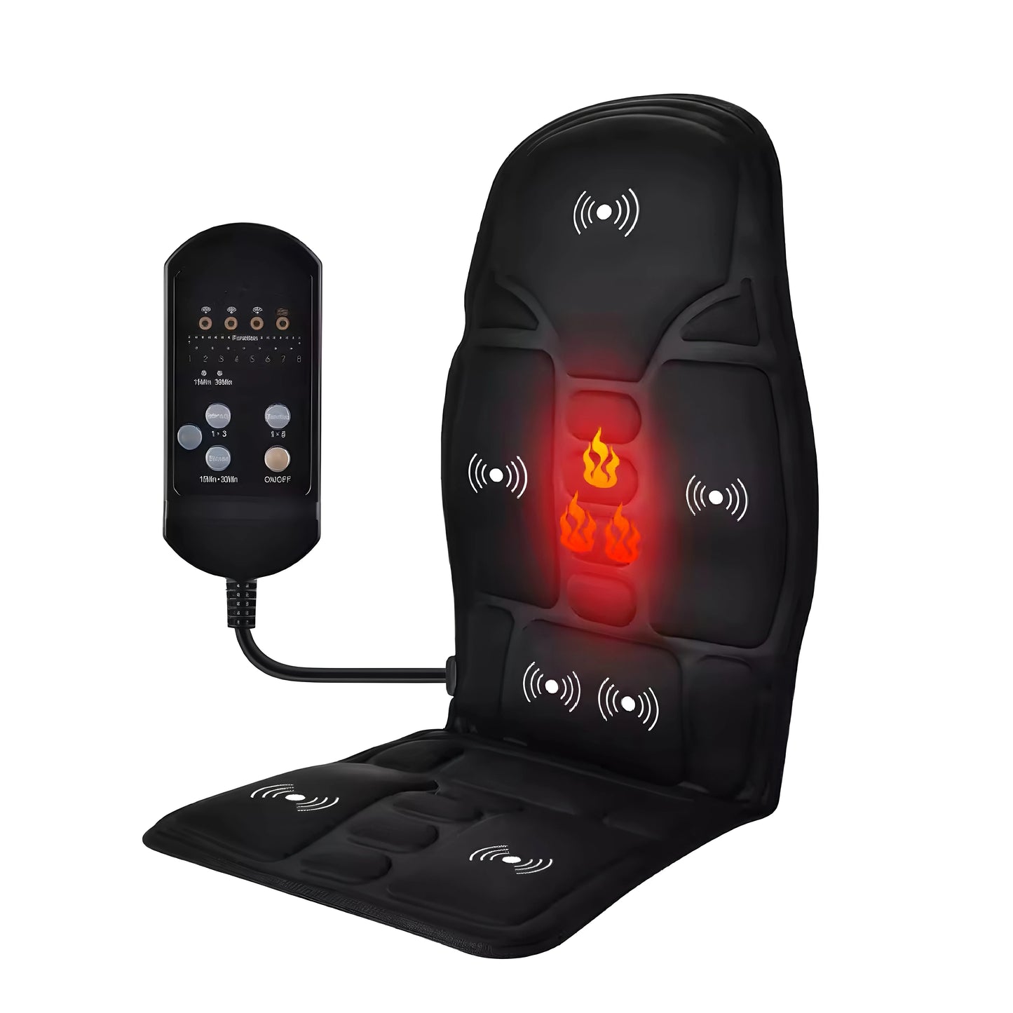 Shiatsu Massage Seat Cushion with Heat & Vibration