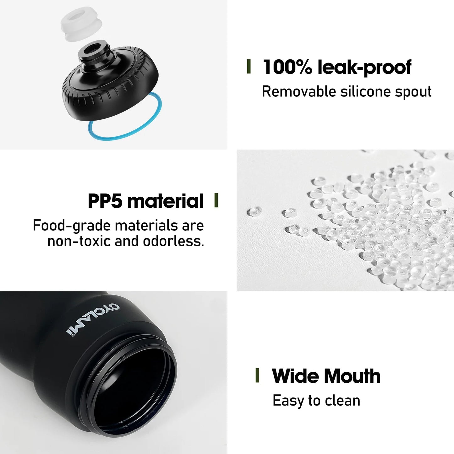 650ML 750ML Lightweight Leak Proof Cycling Water Bottle