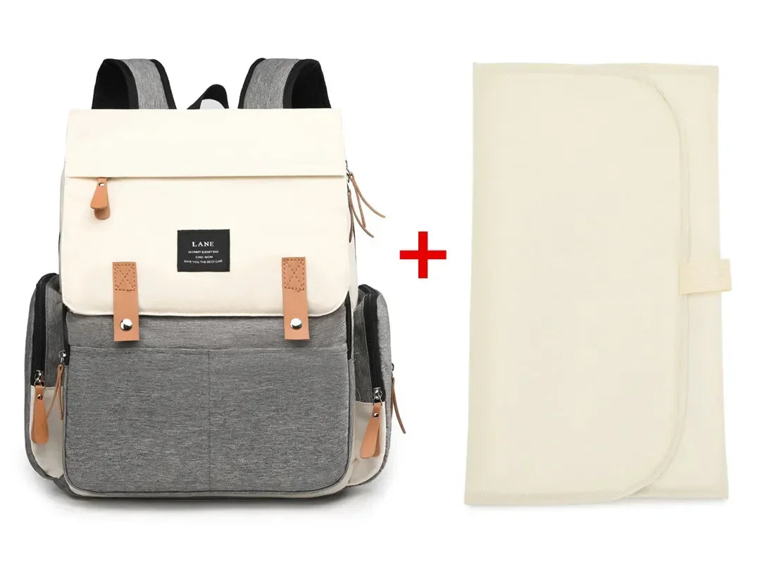 Waterproof Diaper Backpack with Changing Mat for Moms
