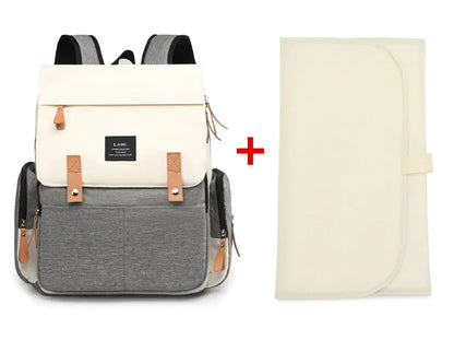 Waterproof Diaper Backpack with Changing Mat for Moms