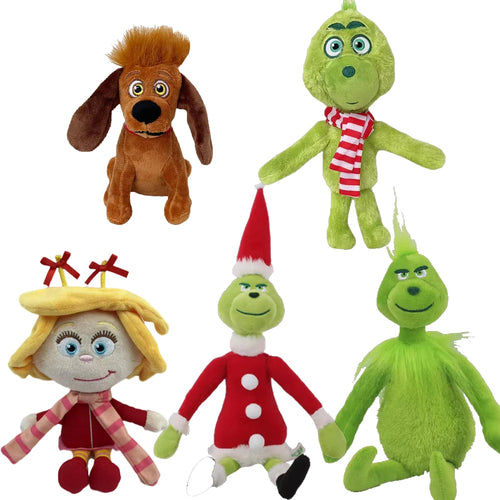 Grinch Plush Doll Christmas Stuffed Toy – 32cm Kawaii Gift