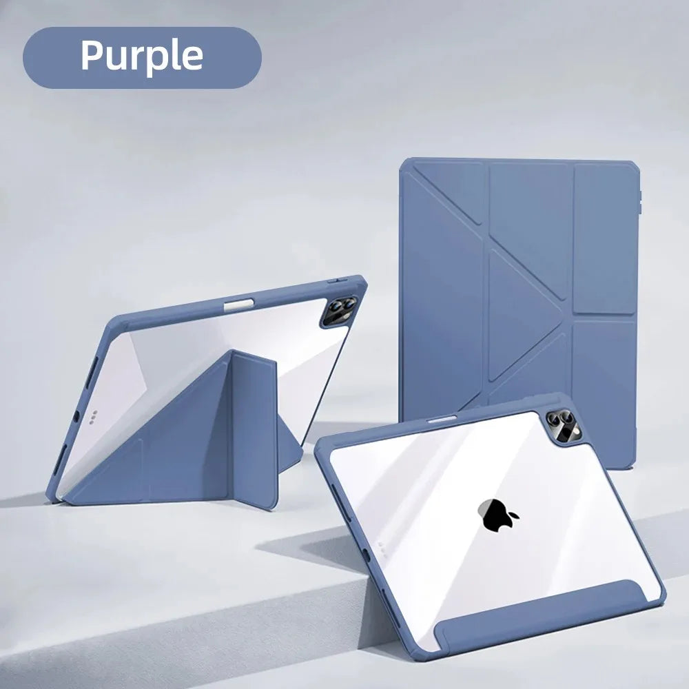 iPad Case with Pencil Holder – Compatible with iPad Air, Pro, Mini, 5th–11th Gen & M2/M3/M4