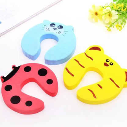Baby Safety Door Stoppers Cartoon Animal Anti-Pinch Guards