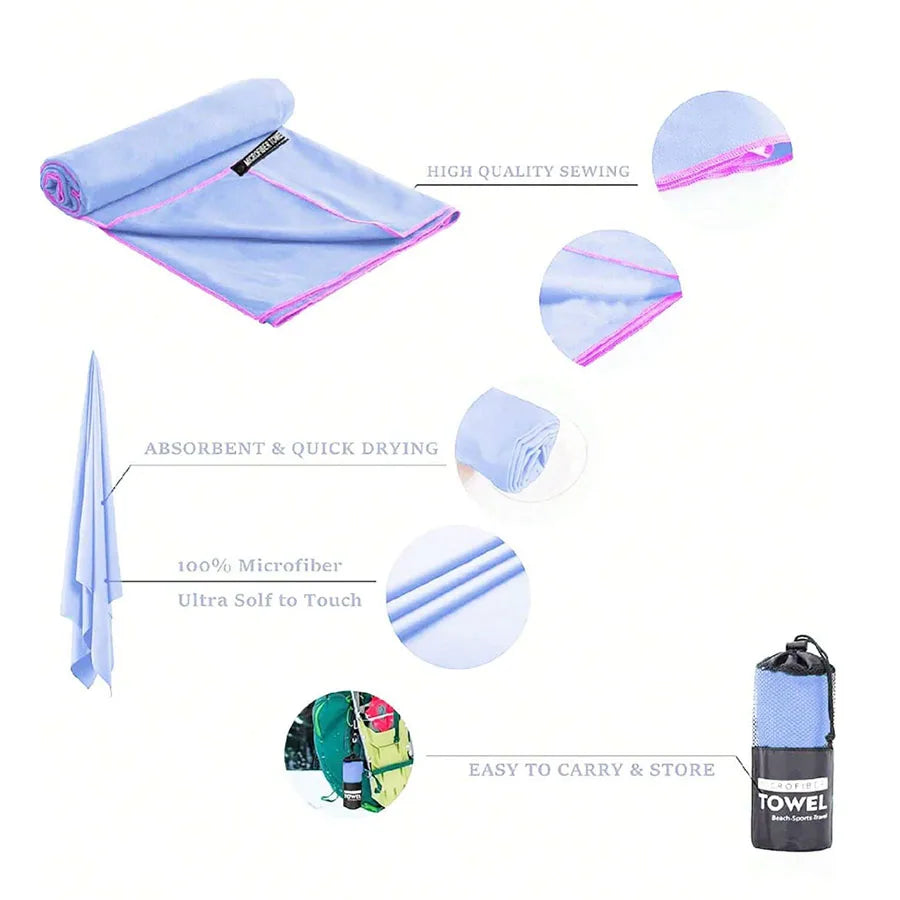 Quick-Dry Sports Towel – Swimming, Gym & Camping