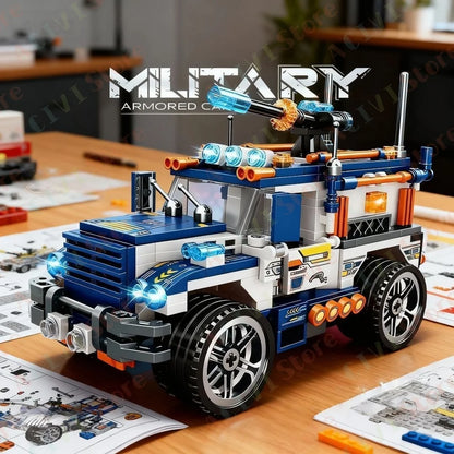 Military Building Blocks Set – Tank, Warship, Plane & Army Models