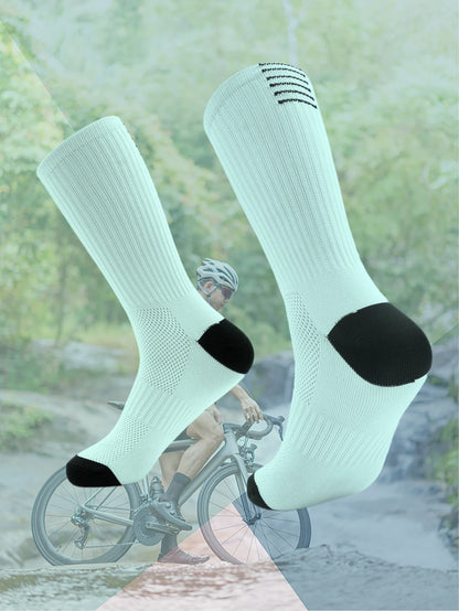 Compression Cycling Socks – Athletic Crew Socks for Men & Women