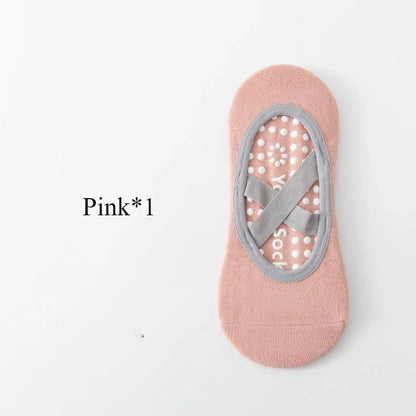 Non-Slip Yoga Socks for Women – Backless Ballet & Pilates Grip Socks