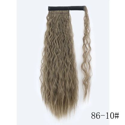 Wrap Around Ponytail Extension Synthetic Straight Hair 22-34 Inch