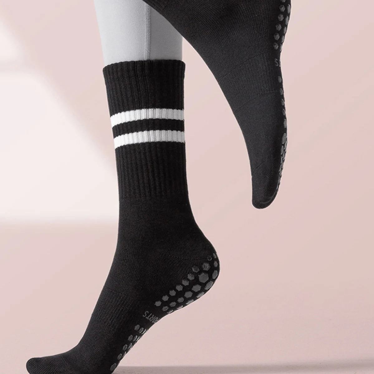 4 Pairs Women's Non Slip Pilates Yoga Grip Socks