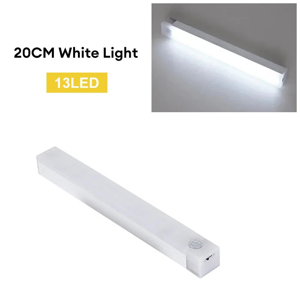 Motion Sensor LED Night Light Type-C Rechargeable Wireless Cabinet & Staircase Lamp