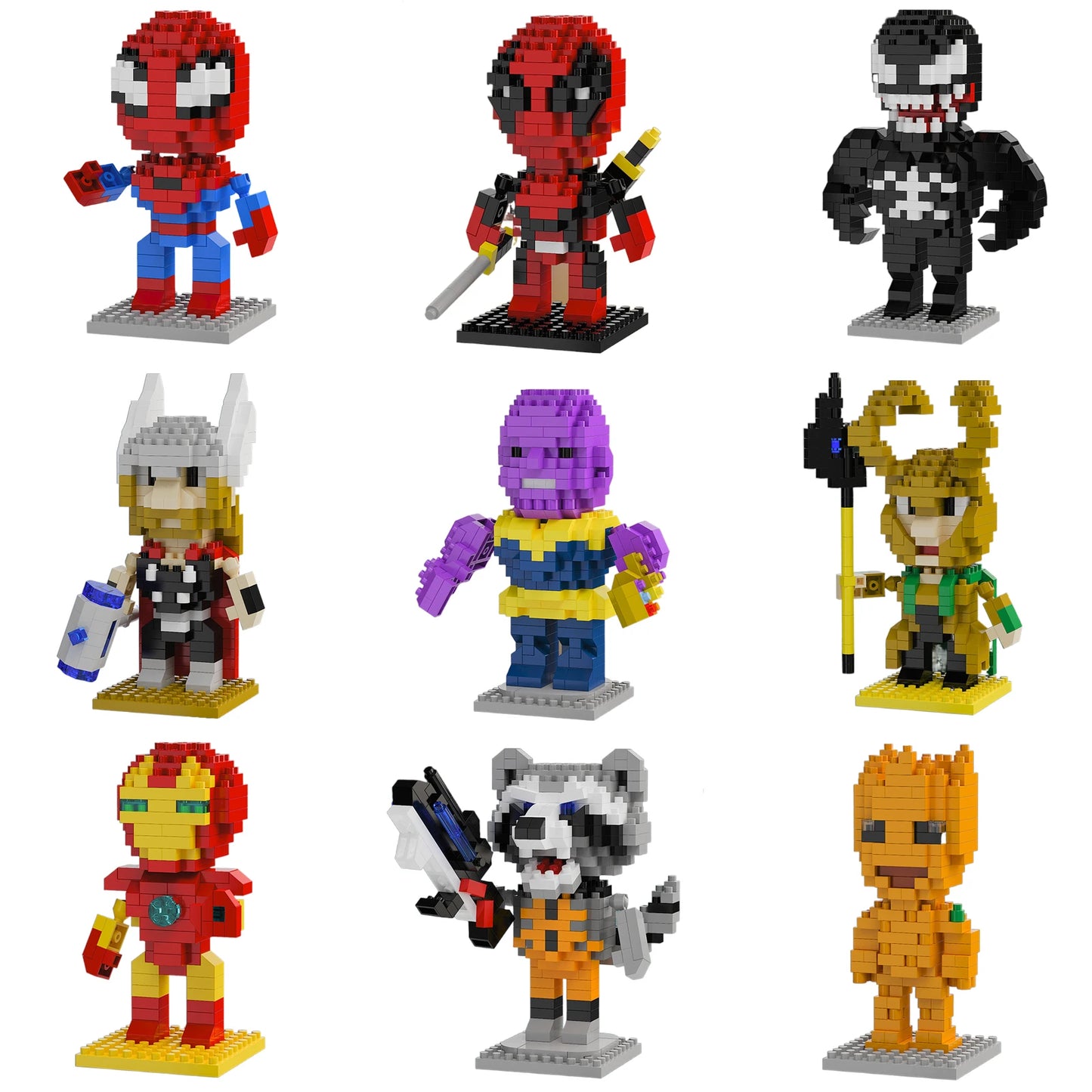 Marvel Mini Building Blocks Figure – Superhero Nano Brick Toy