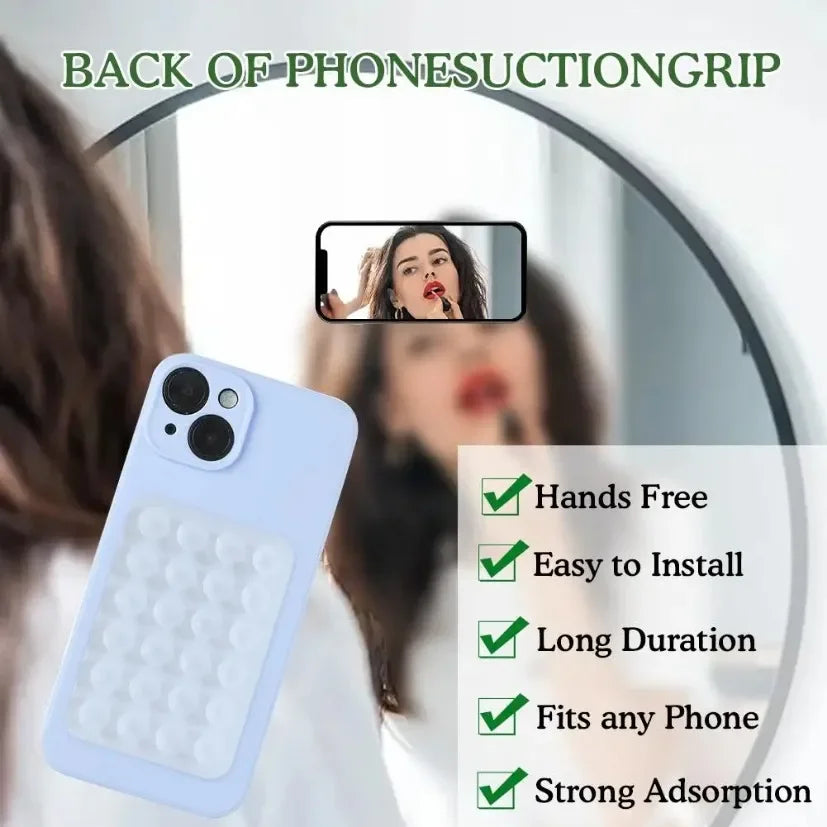 Silicone Suction Cup Phone Holder Pad Anti-Slip Wall & Desk Mount