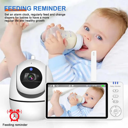 5-Inch Video Baby Monitor with PTZ Camera & Zoom