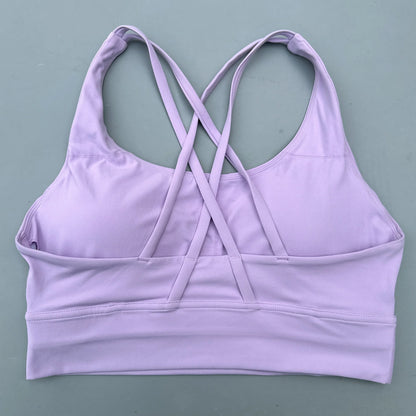 Women's Padded Cross-Back Sports Bra – High Support Activewear