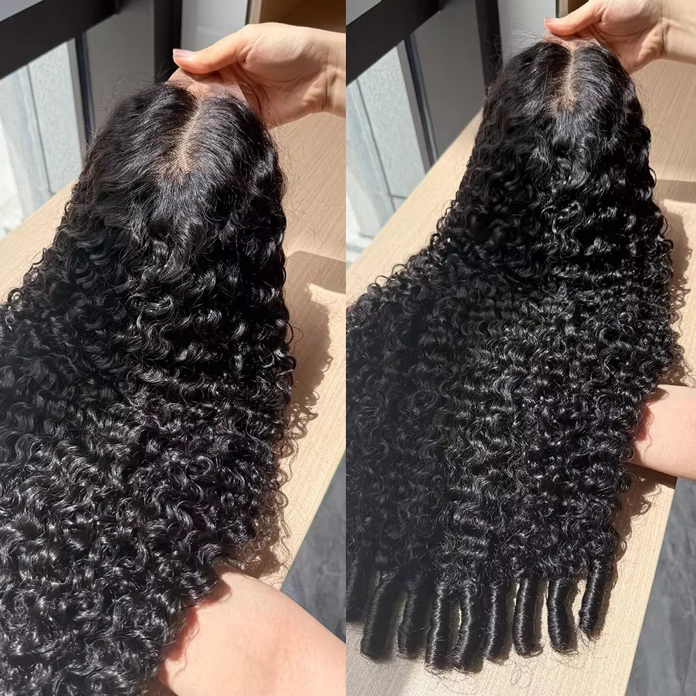 Curly Lace Front Wig – HD Transparent 13x4 & 13x6 Burmese Human Hair, Pre-Plucked
