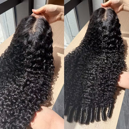 Curly Lace Front Wig – HD Transparent 13x4 & 13x6 Burmese Human Hair, Pre-Plucked
