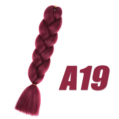 Pre-Stretched Kanekalon Jumbo Braiding Hair Extensions 24"