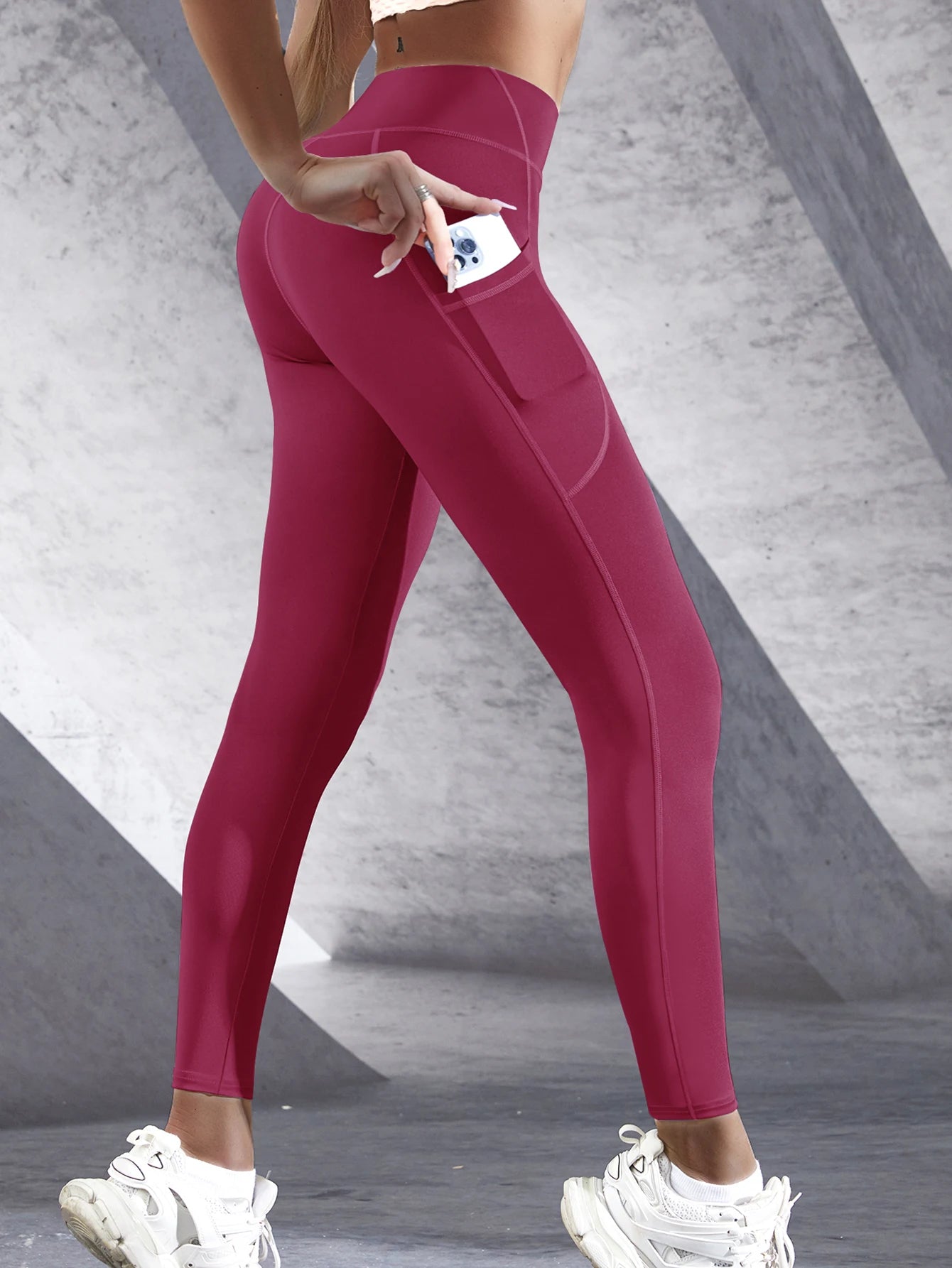 Women's High Waist Leggings with Pockets – Push Up Yoga Pants