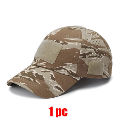 Tactical Baseball Cap with Velcro Patch – Breathable Adjustable Hat