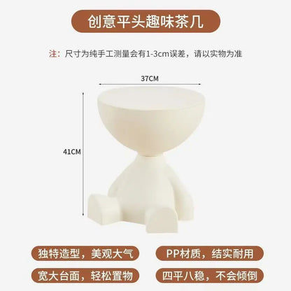 Creative Cartoon Side Table – Cute Plastic Coffee & Sofa End Table