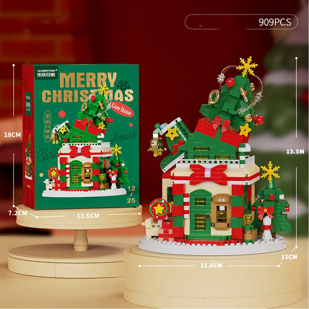 Christmas Micro Building Blocks Set – Santa, Reindeer & More